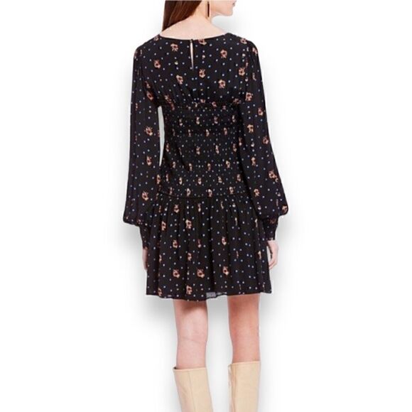 Free People Two Faces Print Mini Dress, Women’s Size XS, Ribbed, Lined - Picture 4 of 10